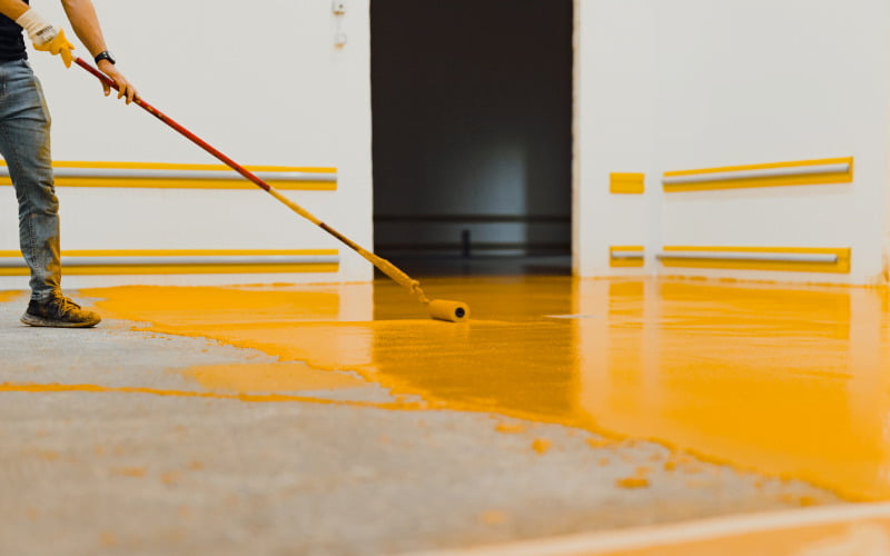 Thi công sơn epoxy cho nền nhà xưởng